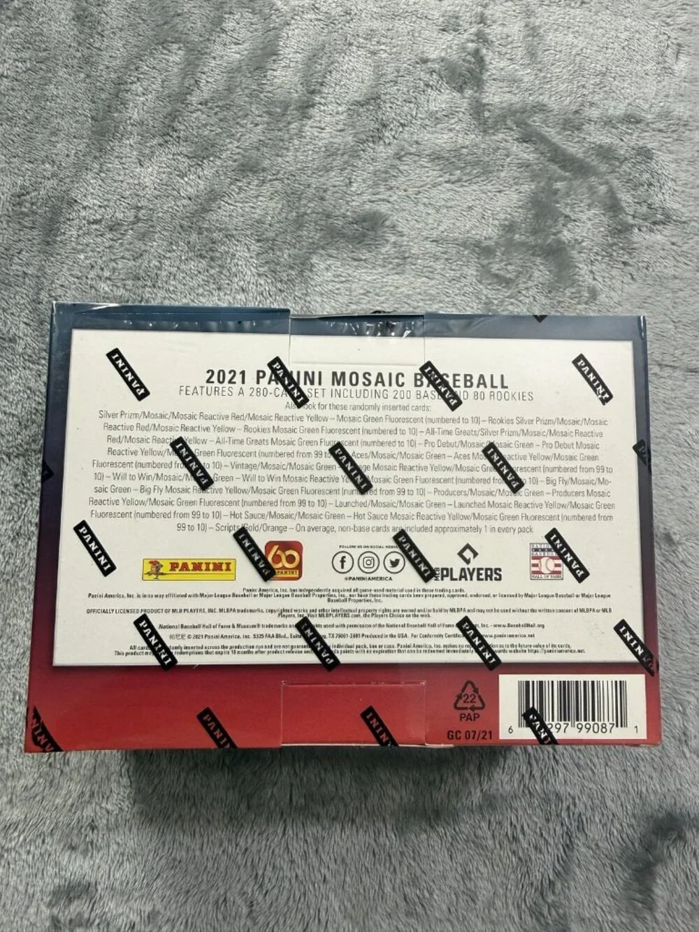 New 2021 Panini Mosaic Baseball Box 96 Cards MLB Parallel Autograph Sealed